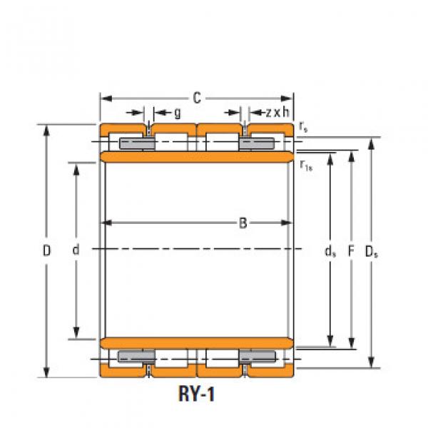 Bearing 390rX2088 Four row cylindrical roller bearings #5 image